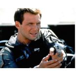 Christian Slater 10x8  colour photo of Christian from Broken Arrow, signed by him in London, years