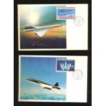 Concorde Postcards Collection over 100 stunning colour postcards all periods few postally used