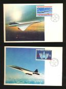 Concorde Postcards Collection over 100 stunning colour postcards all periods few postally used