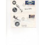 4 US SPACE FDCs signed by 4 Rocket Pioneers who worked under  Werner von Braun as he developed the