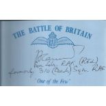 Hanks 310 Sqn Battle of Britain signed index card. Good condition