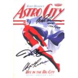 Paperback graphic novel of Kurt Busiek s Astro City. Signed on the front by Busiek, Anderson and