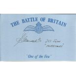 J P B Greenwood 253 Sqn Hurricanes Battle of Britain signed index card. Good condition
