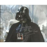 Darth Vadar Excellent colour 8x10 photograph autographed by Dave Prowse seen here as Darth Vader