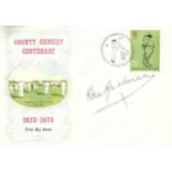 Sir Donald Bradman signed 1973 County Cricket FDC Good condition.