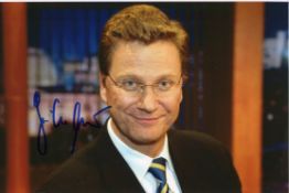 Guido Westerwelle signed colour 12x8 photo.  German politician.  Good condition