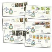 RAF Official Signed FDC collection of 26 Covers in Cover album numbered FDC1-26 covering the