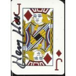 Goodfellas Jack of Hearts playing card autographed by Henry Hill (1943 – 2012) who was a New York