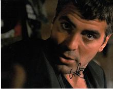 George Clooney 10x8 colour photo of George in From Dusk Till Dawn, signed by him in London. Good