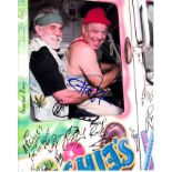 Cheech and Chong 8x10 colour photo of Cheech and Chong, signed by both, NYC, April, 2013 Good