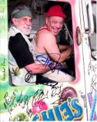 Cheech and Chong 8x10 colour photo of Cheech and Chong, signed by both, NYC, April, 2013 Good