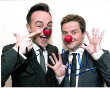 Ant and Dec 10x8 colour photo of Ant and Dec, signed by both in London, 2014 Good condition