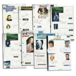 TV, Film Entertainment Collection 2. 28 multisigned cast sheets with over 110 autographs. Cast of