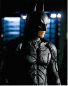 Christian Bale 8x10 colour photo of Christian as Batman, signed by him at Exodus London Premiere,