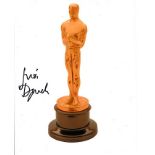 Judi Dench 8x10 colour photo of the Oscar, signed by Judi, photo is slightly marked as very old.