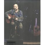 James Taylor signed 10 x 8 colour photo playing guitar. Good condition