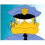 Hank Azaria 10x8 colour photo of Simpsons character that Hank provides the voice for, signed in