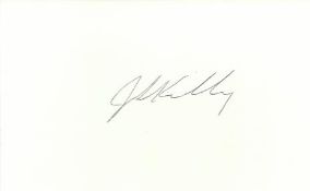 Jack St. Clair Kilby (November 8, 1923 - June 20, 2005) signed card. He was an American electrical