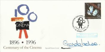 Glenda Jackson signed 1996 Cinema FDC flown by Concorde. Good condition