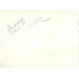 Field Marshall Auchinleck & Majr Gen W Holden signed vintage autograph album page. Good condition