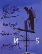 CRICKET LEGENDS MULTI-SIGNED-8x10 inch photo of the weather vane at Lords Cricket Ground 'Old Father