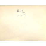 John Cobb Speed Record holder signed 1938 vintage autograph album page. Good condition