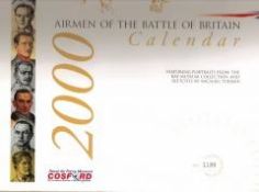 1990 UNSIGNED Calendar commemorating the 50th Anniversary of the Battle of Britain. Superb portraits
