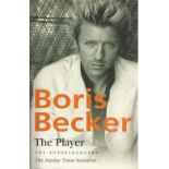 Boris Becker signed softback book The Player Good condition