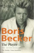 Boris Becker signed softback book The Player Good condition