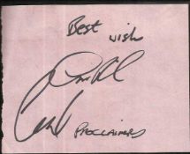 The Proclaimers signed autograph album page. Good condition