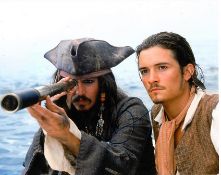 Orlando Bloom 10x8 photo of Orlando from Pirates of The Caribbean, signed by him in London Good