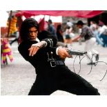 Antonio Banderas 10x8 colour photo of Antonio from Desperado, signed by him at Expendables 3,