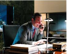 Jean Dujardin 10x8 colour photo of Jean from Wolf Of Wall Street, signed by him at Monuments Men