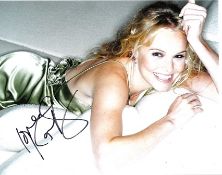 Kate Bosworth 10x8 colour photo of Kate star of Superman, signed by her in NYC, June, 2012 Good