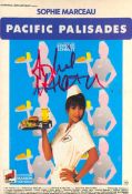 Sophie Marceau 1990 colour postcard for Pacific Palisades autographed by Sophie Marceau who