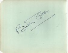 Billy Cotton signed vintage autograph album page . Good condition