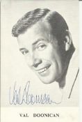 Val Doonican Small 6x4 sepia portrait photograph autographed by legendary crooner. Good condition