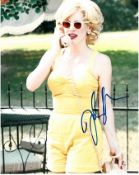 Jessica Chastain 8x10 colour photo of Jessica from The Help, signed by her in NYC, 2012. Good