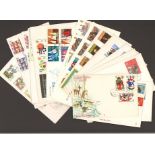 First Day cover collection. 238 covers mainly from 1970s