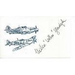 Flight Lt/Major Boleslaw Michal Gladych. Signature of Polish legendary fighter ace. Good condition