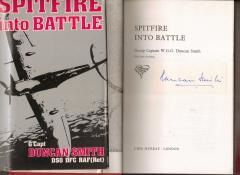 Autobiography Spitfire Into Battle Signed By Group Captain Wilfred Duncan Smith DSO (Bar) DFC (2