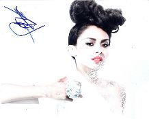 Kat Graham 10x8 colour photo of Kat, star of Vampire Diaries, signed by her in NYC. Good condition