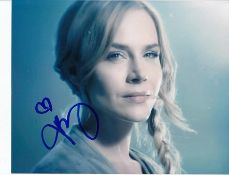 Julie Benz 10x8 colour photo of Julie from Defiance, signed by her in NYC. Good condition