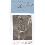 Signature of Group Captain Colin Gray DSO DFC (2 Bars) 54 Squadron Battle of Britain. Top scoring