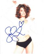Gina Gershon 8x10 colour photo of Gina , star of Showgirls, signed by her in NYC. Good condition