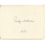 Evelyn Williams influential artist signed white card. Good condition