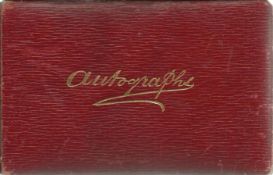 Vintage 1920 s Music Historic Autograph Album Red soft back album with 30+ autograph some in loose p