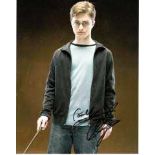 Daniel Radcliffe 8x10 c photo of Daniel as Harry Potter, signed by him in London, 2014 Good