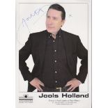 Jools Holland. A4 sized picture. Excellent.