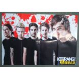 You Me At Six autographed poster. Large 80cm x 56cm colour poster of the rock band You Me At Six,